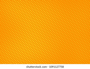 Orange comic pop-art halftone background vector