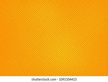 Orange comic pop-art halftone background vector