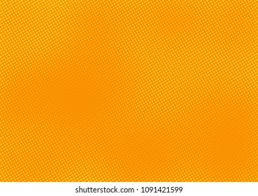 Orange comic pop-art halftone background vector