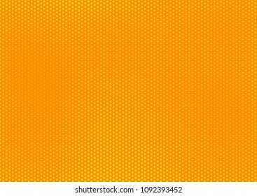 Orange comic pop-art halftone background vector