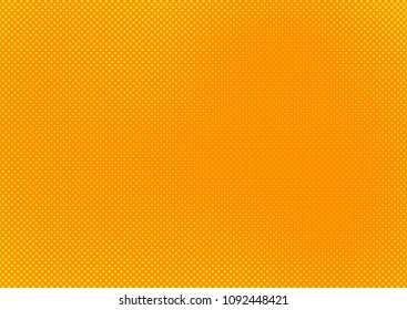 Orange comic pop-art halftone background vector