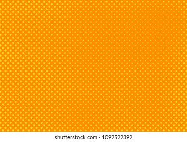 Orange comic pop-art halftone background vector