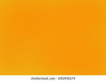 Orange comic pop-art halftone background vector