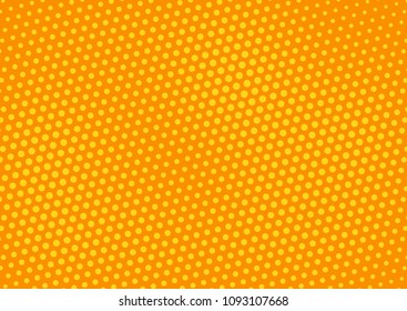 Orange comic pop-art halftone background vector