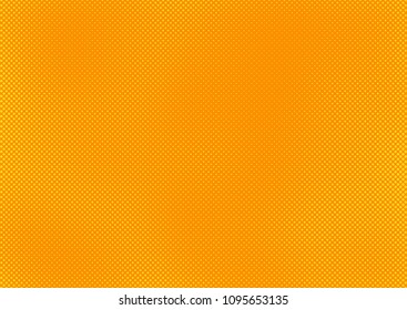 Orange comic pop-art halftone background vector
