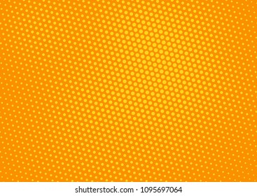 Orange comic pop-art halftone background vector