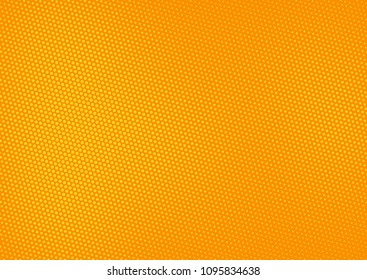 Orange comic pop-art halftone background vector