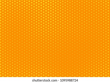 Orange comic pop-art halftone background vector