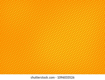 Orange comic pop-art halftone background vector