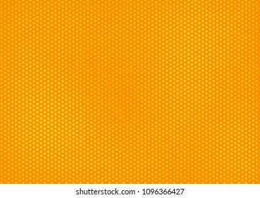 Orange comic pop-art halftone background vector