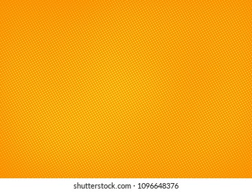 Orange comic pop-art halftone background vector