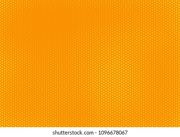Orange comic pop-art halftone background vector