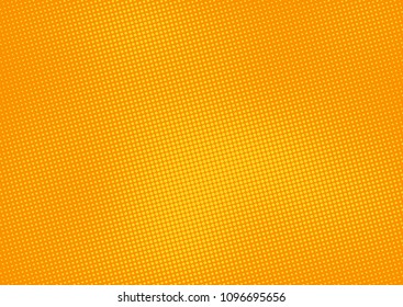 Orange comic pop-art halftone background vector