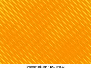 Orange comic pop-art halftone background vector