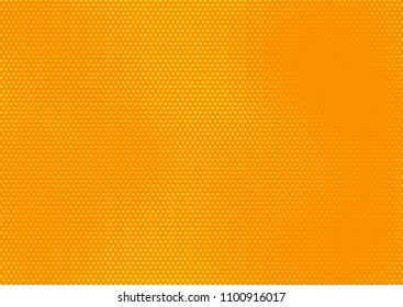Orange comic pop-art halftone background vector