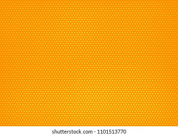 Orange comic pop-art halftone background vector