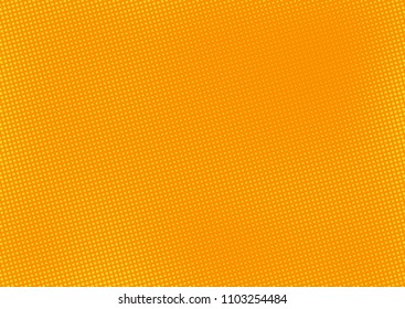 Orange comic pop-art halftone background vector