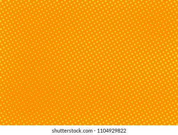 Orange comic pop-art halftone background vector