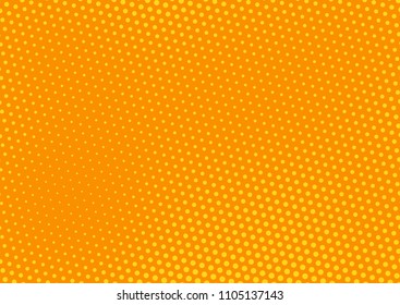 Orange comic pop-art halftone background vector