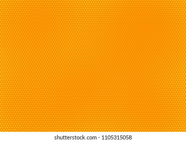 Orange comic pop-art halftone background vector