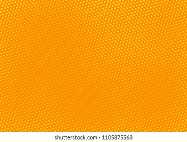Orange comic pop-art halftone background vector