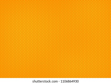 Orange comic pop-art halftone background vector