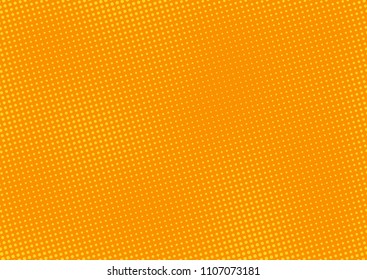 Orange comic pop-art halftone background vector