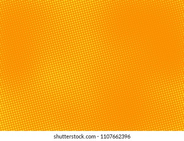 Orange comic pop-art halftone background vector