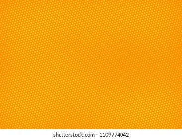 Orange comic pop-art halftone background vector