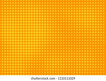 Orange comic pop-art halftone background vector