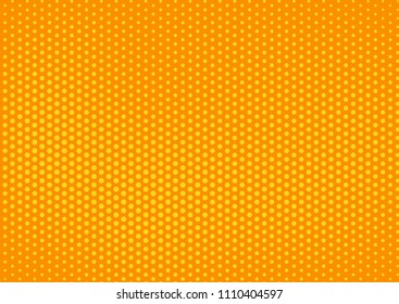 Orange comic pop-art halftone background vector