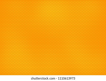 Orange comic pop-art halftone background vector