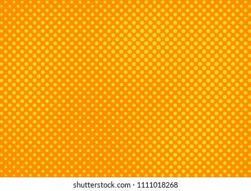 Orange comic pop-art halftone background vector