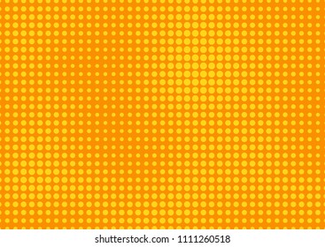 Orange comic pop-art halftone background vector