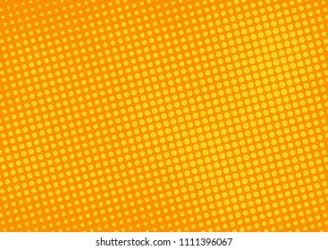 Orange comic pop-art halftone background vector