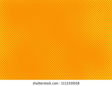 Orange comic pop-art halftone background vector