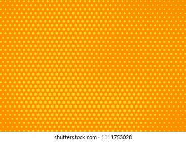 Orange comic pop-art halftone background vector