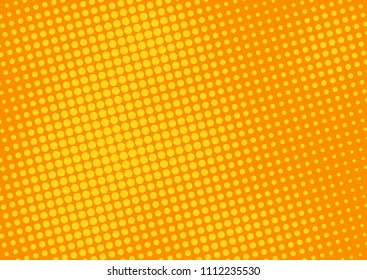 Orange comic pop-art halftone background vector