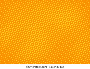 Orange comic pop-art halftone background vector