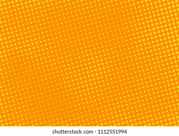 Orange comic pop-art halftone background vector