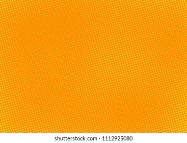 Orange comic pop-art halftone background vector