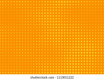 Orange comic pop-art halftone background vector