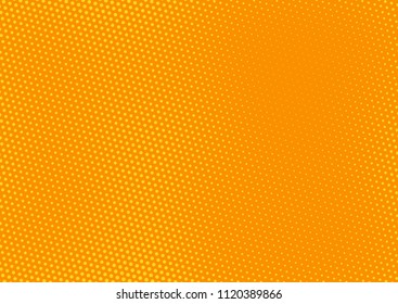 Orange comic pop-art halftone background vector