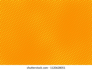 Orange comic pop-art halftone background vector
