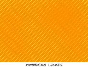 Orange comic pop-art halftone background vector