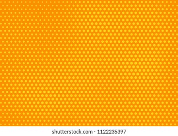 Orange comic pop-art halftone background vector