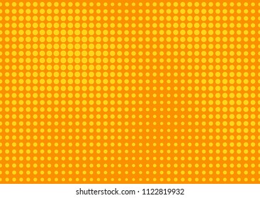 Orange comic pop-art halftone background vector