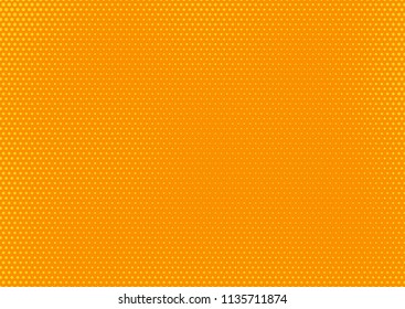 Orange comic pop-art halftone background vector