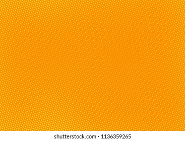 Orange comic pop-art halftone background vector