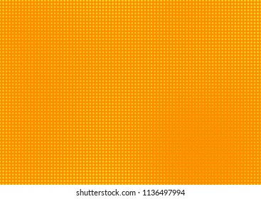 Orange comic pop-art halftone background vector